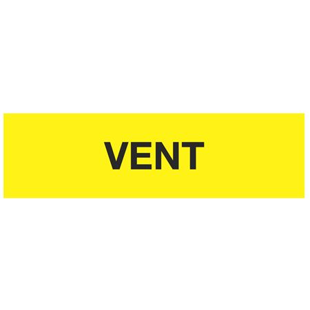 ANSI Pipe Marker - Vent (Yellow) - PK/10